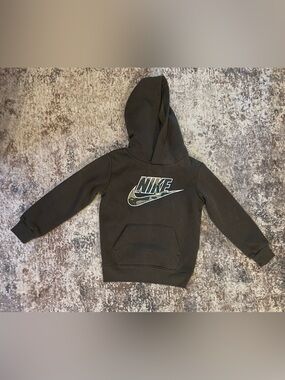 Nike Kids' Olive green Hoodie with Logo